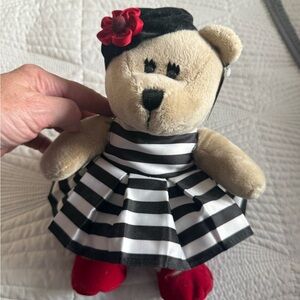 Starbucks Striped Bear with Red Accents